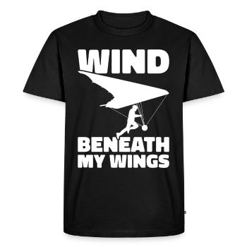 Deltaplane Parapente Deltaplane - T-shirt Premium bio Homme - noir - Devant - Nico (187cm)