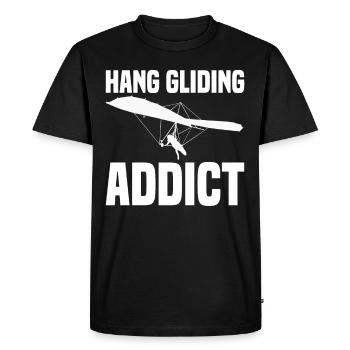 Deltaplane Parapente Deltaplane - T-shirt Premium bio Homme - noir - Devant - Nico (187cm)
