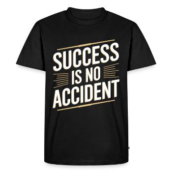 Le succès n’est pas un hasard - T-shirt Premium bio Homme - noir - Devant - Nico (187cm)