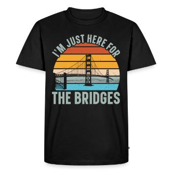 Bridge Engineer Bridge Construction Civil Engineering - Men's Premium Organic T-Shirt - black - Front - Nico (187cm)