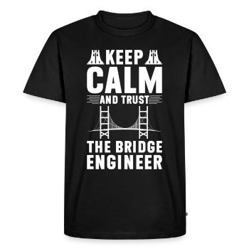 Bridge Engineer Bridge Construction Civil Engineering - Men's Premium Organic T-Shirt - black - Front - Nico (187cm)