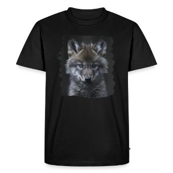 Loups Loup - T-shirt Premium bio Homme - noir - Devant - Nico (187cm)