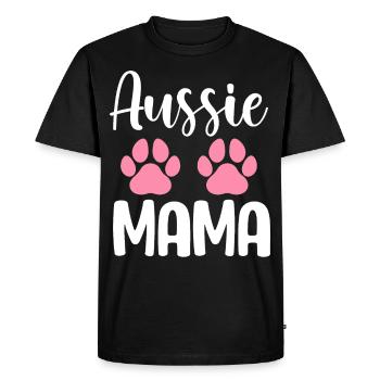 Berger Australien Mama Aussie Mama - T-shirt Premium bio Homme - noir - Devant - Nico (187cm)