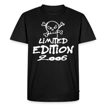 Edition Limitée 2006 Anniversaire 2006 Naissance - T-shirt Premium bio Homme - noir - Devant - Nico (187cm)