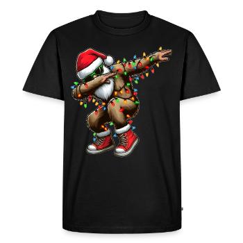 Dabbing Bigfoot Sasquatch Yeti Sunglasses - Men's Premium Organic T-Shirt - black - Front - Nico (187cm)