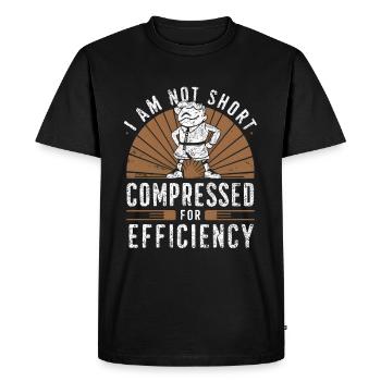Je ne suis pas à court d’efficacité - T-shirt Premium bio Homme - noir - Devant - Nico (187cm)