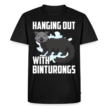 Binturong raton laveur ours rampant chat rampant - T-shirt Premium bio Homme - noir - Devant - Nico (187cm)