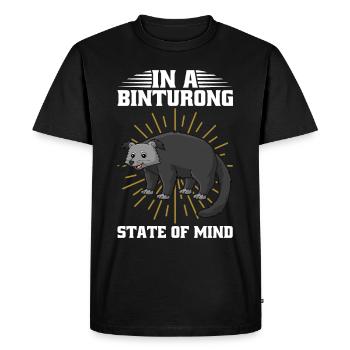 Binturong raton laveur ours rampant chat rampant - T-shirt Premium bio Homme - noir - Devant - Nico (187cm)