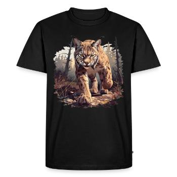 Bobcat’s Bobcat, Bobcat, Bobcat, Bobcat, Lynx - T-shirt Premium bio Homme - noir - Devant - Nico (187cm)