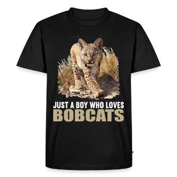 Bobcat’s Bobcat, Bobcat, Bobcat, Bobcat, Lynx - T-shirt Premium bio Homme - noir - Devant - Nico (187cm)