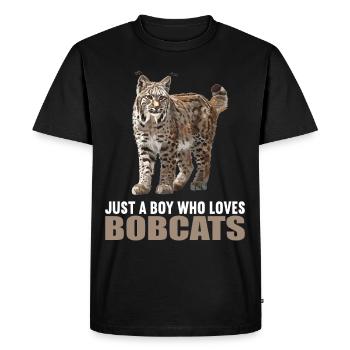 Bobcat’s Bobcat, Bobcat, Bobcat, Bobcat, Lynx - T-shirt Premium bio Homme - noir - Devant - Nico (187cm)