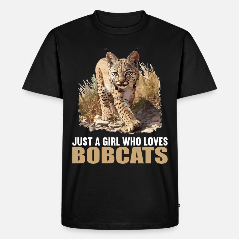 Bobcats Rotluchse Rotluchs Luchs - Männer Premium Bio T-Shirt - Schwarz
