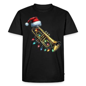 Trumpet Musical Instrument - Men's Premium Organic T-Shirt - black - Front - Nico (187cm)