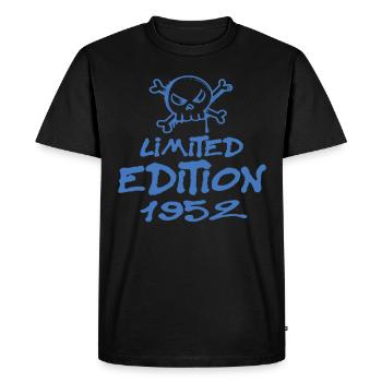 Limited Edition 1952 Birthday Born 1952 - Men's Premium Organic T-Shirt - black - Front - Nico (187cm)