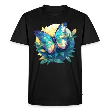 papillon papillons papillon papillon - T-shirt Premium bio Homme - noir - Devant - Nico (187cm)
