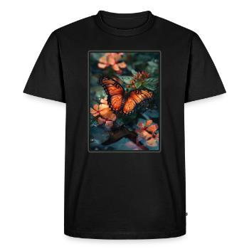 papillon papillons papillon papillon - T-shirt Premium bio Homme - noir - Devant - Nico (187cm)