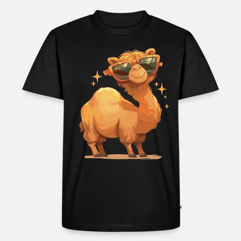 Camel Kamele Kamel - Männer Premium Bio T-Shirt - Schwarz