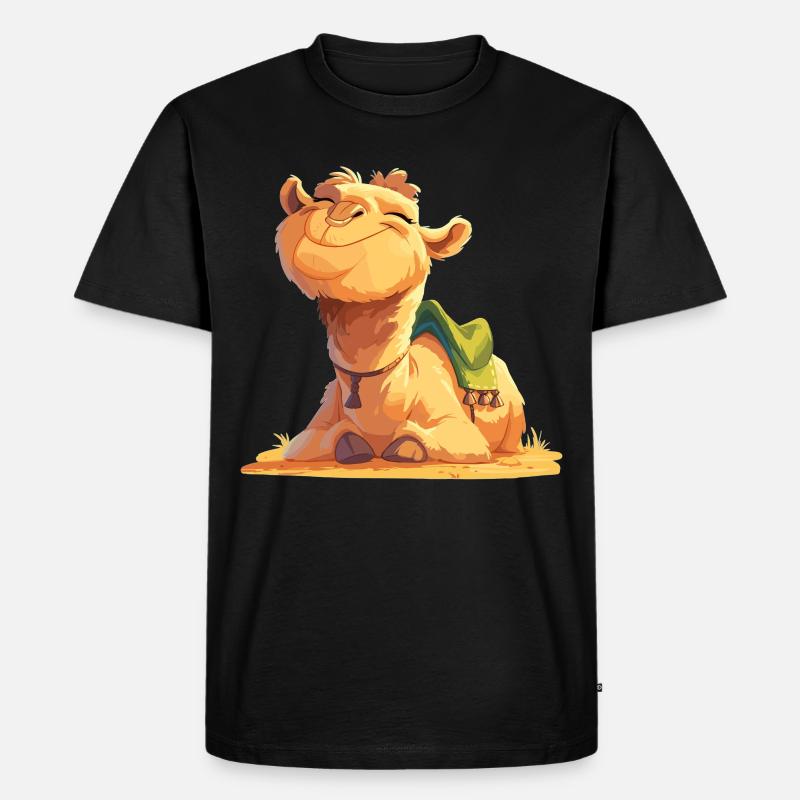 Camel Kamele Kamel - Männer Premium Bio T-Shirt - Schwarz