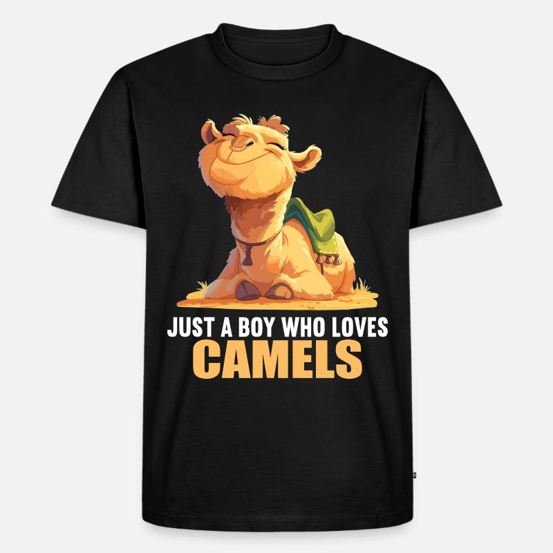 Camel Kamele Kamel - Männer Premium Bio T-Shirt - Schwarz