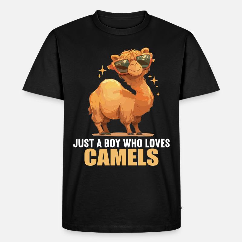 Camel Kamele Kamel - Männer Premium Bio T-Shirt - Schwarz