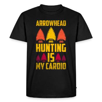 Arrowheads Collection de pointes de flèche de collection - T-shirt Premium bio Homme - noir - Devant - Nico (187cm)