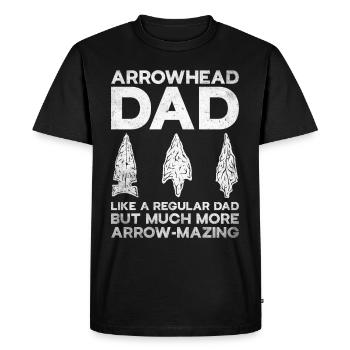 Arrowheads Collection de pointes de flèche de collection - T-shirt Premium bio Homme - noir - Devant - Nico (187cm)