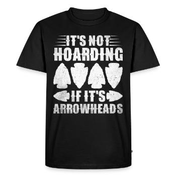 Arrowheads Collection de pointes de flèche de collection - T-shirt Premium bio Homme - noir - Devant - Nico (187cm)