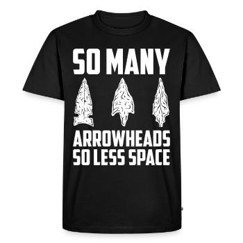 Arrowheads Collection de pointes de flèche de collection - T-shirt Premium bio Homme - noir - Devant - Nico (187cm)
