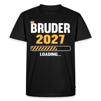 Bruder 2027 Chargement - T-shirt Premium bio Homme - noir - Devant - Nico (187cm)