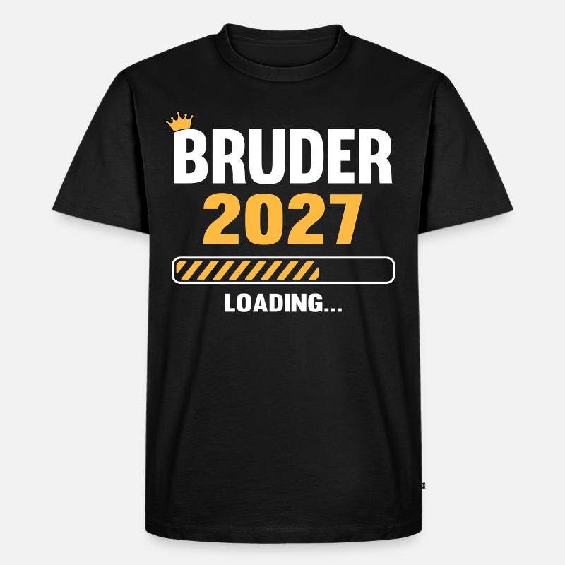 Bruder 2027 Loading - Männer Premium Bio T-Shirt - Schwarz