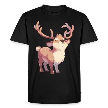 Caribou Karibus Karibu - T-shirt Premium bio Homme - noir - Devant - Nico (187cm)
