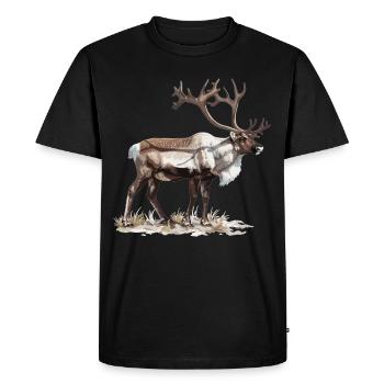 Caribou Karibus Karibu - T-shirt Premium bio Homme - noir - Devant - Nico (187cm)
