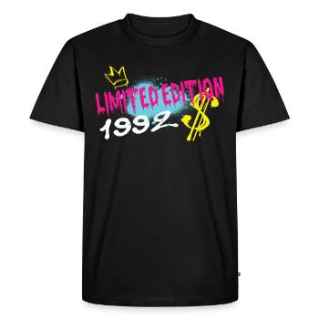 Limited Edition 1992 Birthday 1992 Born - Men's Premium Organic T-Shirt - black - Front - Nico (187cm)