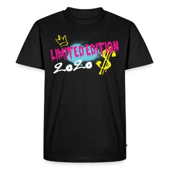 Edition Limitée 2020 Anniversaire 2020 Naissance - T-shirt Premium bio Homme - noir - Devant - Nico (187cm)