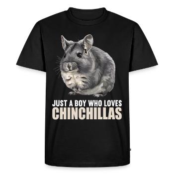 Chinchillas Chinchilla - T-shirt Premium bio Homme - noir - Devant - Nico (187cm)