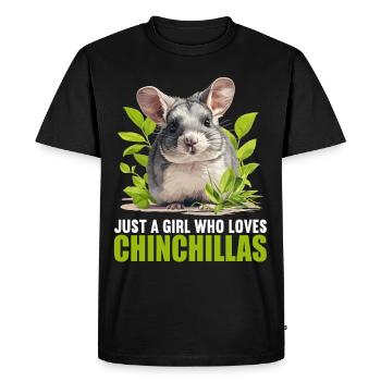 Chinchillas Chinchilla - T-shirt Premium bio Homme - noir - Devant - Nico (187cm)