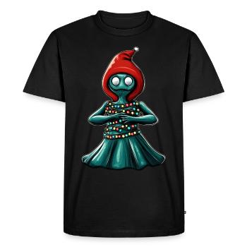 Flatwoods Monster Cryptid Cryptozoology - Men's Premium Organic T-Shirt - black - Front - Nico (187cm)