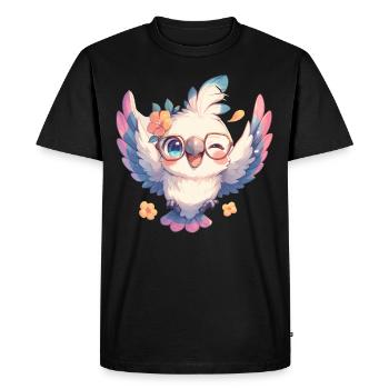 Cacatoès Cacatoès Cacatoès - T-shirt Premium bio Homme - noir - Devant - Nico (187cm)