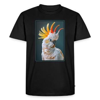 Cacatoès Cacatoès Cacatoès - T-shirt Premium bio Homme - noir - Devant - Nico (187cm)
