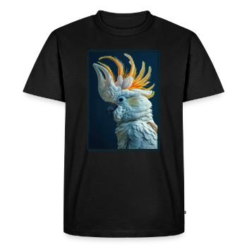 Cacatoès Cacatoès Cacatoès - T-shirt Premium bio Homme - noir - Devant - Nico (187cm)