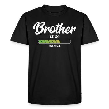 Brother Loading 2026 - Men's Premium Organic T-Shirt - black - Front - Nico (187cm)