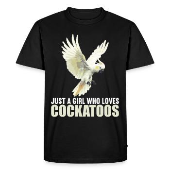 Cacatoès Cacatoès Cacatoès - T-shirt Premium bio Homme - noir - Devant - Nico (187cm)