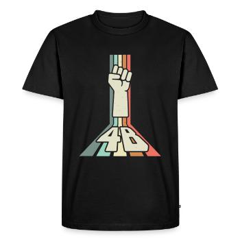 Mouvement 4B Femmes féministes coréennes rétro - T-shirt Premium bio Homme - noir - Devant - Nico (187cm)