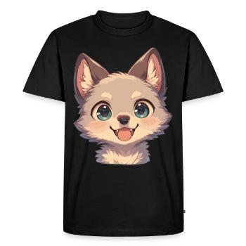 Coyotes Coyote - T-shirt Premium bio Homme - noir - Devant - Nico (187cm)