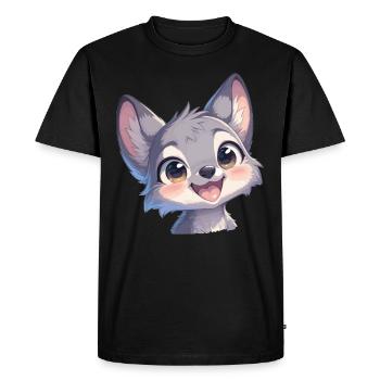Coyotes Coyote - T-shirt Premium bio Homme - noir - Devant - Nico (187cm)