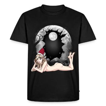 Sexy Santa Claus Santa Troll Xmas Santa - Men's Premium Organic T-Shirt - black - Front - Nico (187cm)