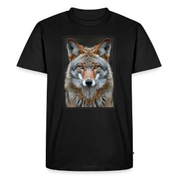 Coyotes Coyote - T-shirt Premium bio Homme - noir - Devant - Nico (187cm)