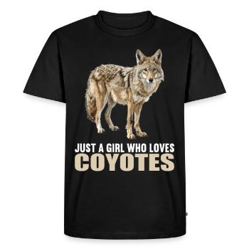 Coyotes Coyote - T-shirt Premium bio Homme - noir - Devant - Nico (187cm)