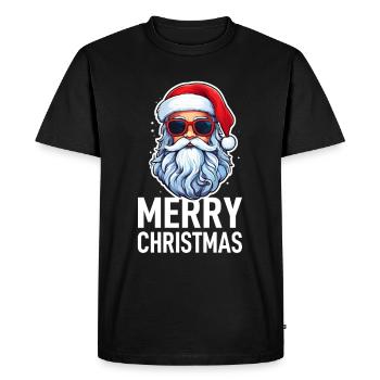 Weihnachtsmann - Männer Premium Bio T-Shirt - Schwarz - Vorne - Nico (187cm)