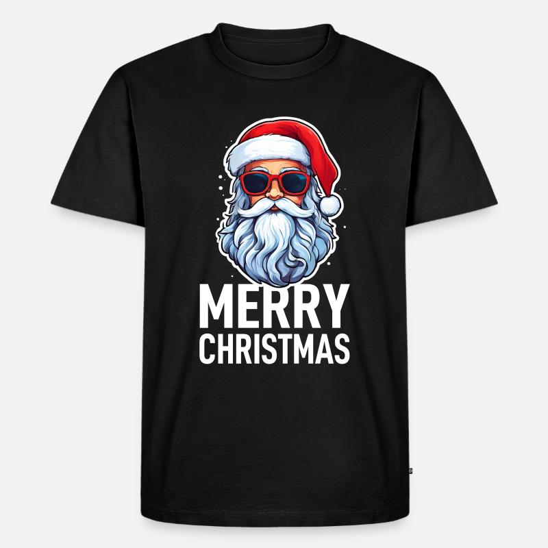 Weihnachtsmann - Männer Premium Bio T-Shirt - Schwarz
